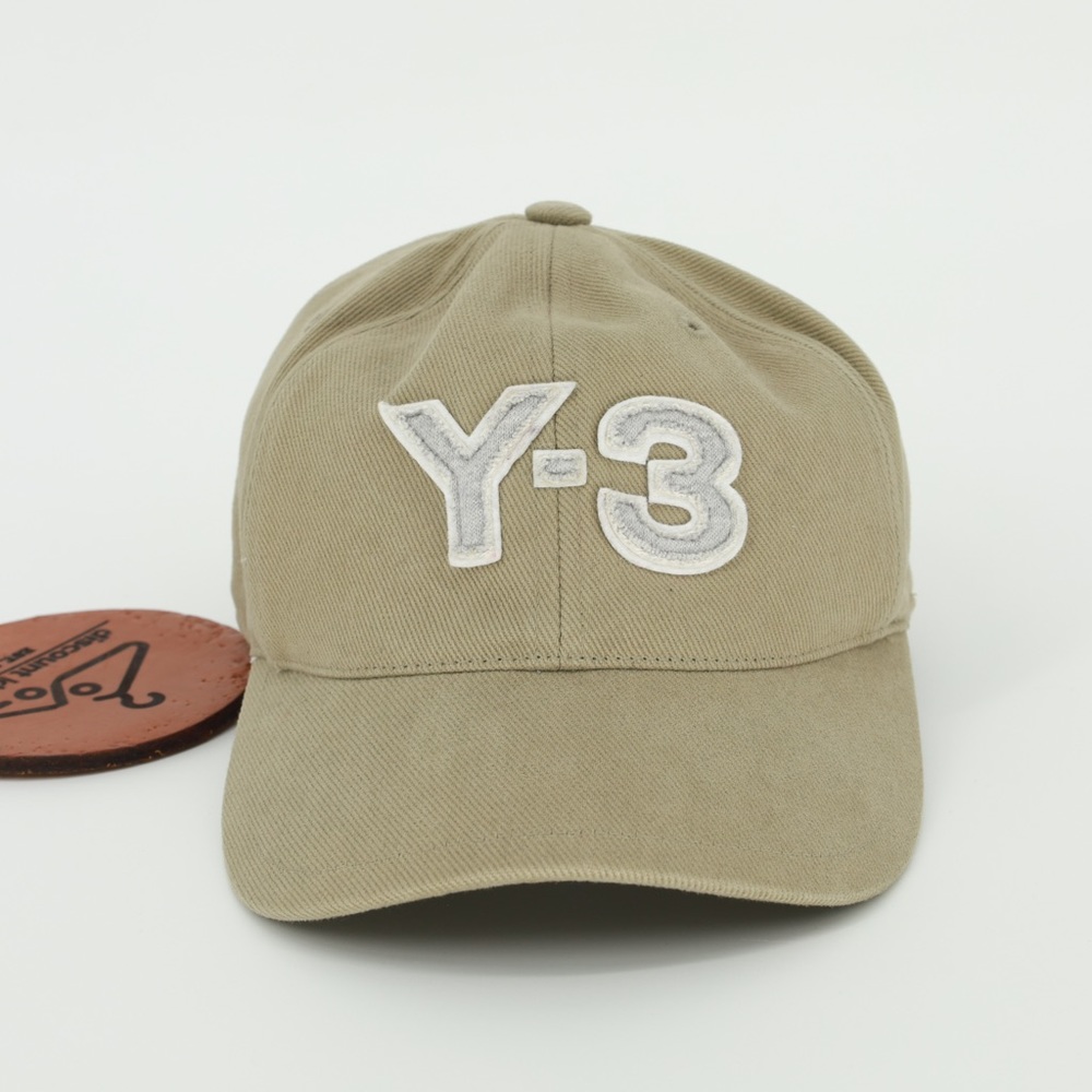 Y-3 Yohji Yamamoto Logo Baseball Cap Tan Khaki Hat Small NWOT‎ Casual Gorpcore
